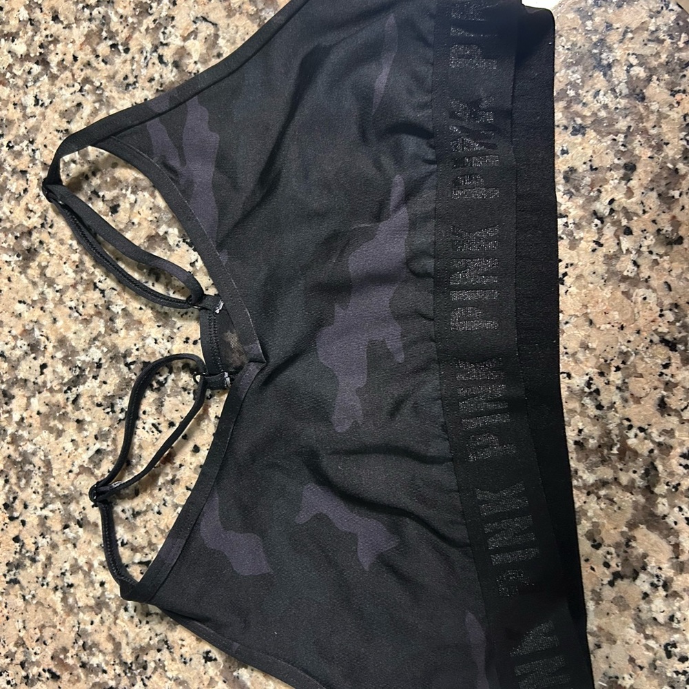 Victoria's Secret Black Camo Sports Bra